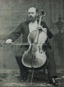 Portrait of the cellist and composer Wilhelm Fitzenhagen (1848-1890), 1888. Creator: Anonymous