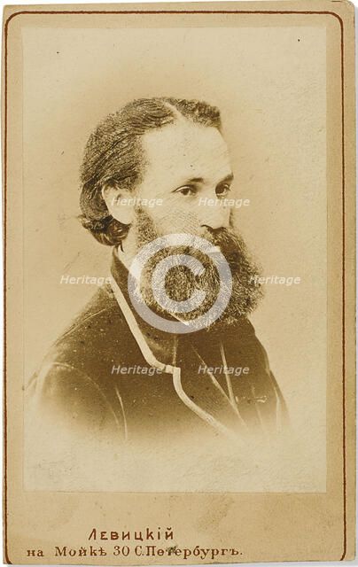 Portrait of the cellist Karl Yulievich Davidov (1838-1889), c. 1875. Creator: Levitsky, Sergei Lvovich (1819-1898).