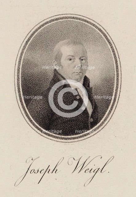 Portrait of the cellist Joseph Franz Weigl (1740-1820) , c. 1785. Creator: Anonymous.