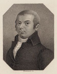 Portrait of the cellist Joseph Franz Weigl (1740-1820) , c. 1800. Creator: Wachsmann, Anton (c. 1765-c. 1836)