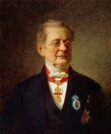 Portrait of the Chancellor Prince Alexander M Gorchakov 1867. Artist: Johann Köler