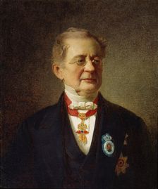 Portrait of the Chancellor Prince Alexander M Gorchakov 1867. Artist: Johann Köler
