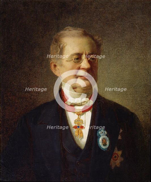 'Portrait of the Chancellor Prince Alexander M Gorchakov', 1867.  Artist: Johann Köler