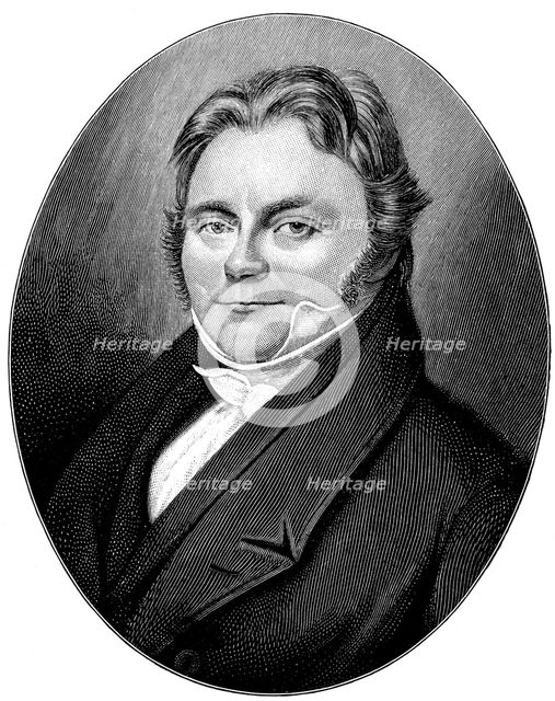 Portrait of the chemist Jöns Jakob Berzelius (1779-1848), 1830s. Artist: Anonymous  