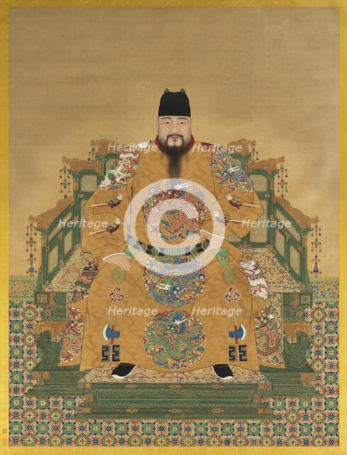 Portrait of the Chenghua Emperor (1447-1487). Creator: Chinese Master.