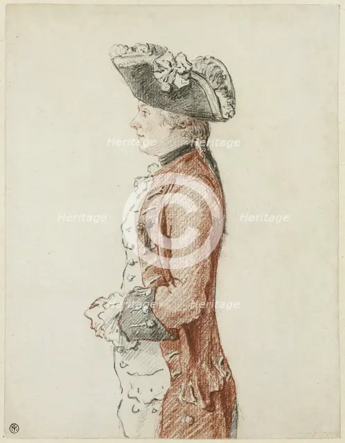 Portrait of the Chevalier de Lézay, 1756. Creator: Louis de Carmontelle.