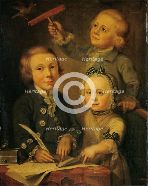 Portrait of the Children of Barend Goudriaan, 1776. Creator: Cornelis van Cuylenburg.