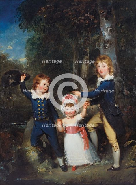 Portrait of the Children of Lord George Cavendish, 1790. Creator: Thomas Lawrence.