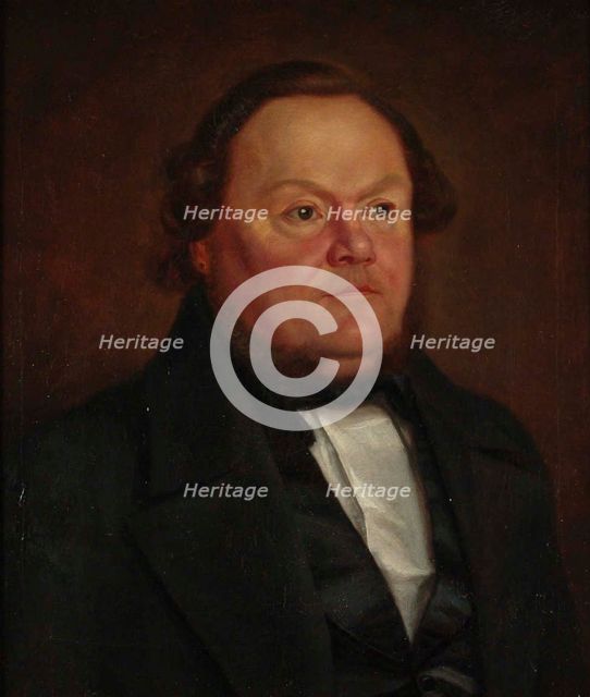 Portrait of the City Bailiff of Oulu, Jacob Forss, 1849. Creator: Oskar Nylander.