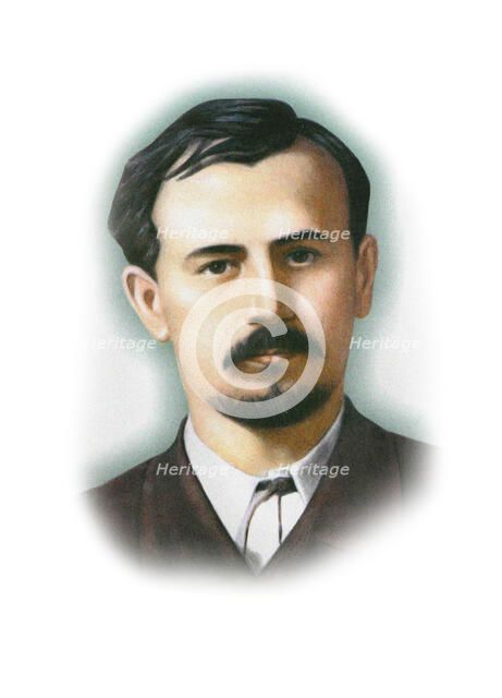 Portrait of the composer Mykola Leontovych (1877-1921), 20th century. Creator: Anonymous.