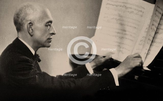 Portrait of the Composer Manuel de Falla (1876-1946).