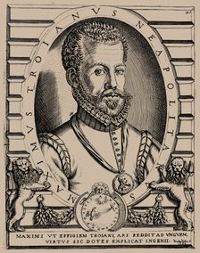 Portrait of the Composer Massimo Troiano, 1568. Creator: Nelli (Nellius), Niccolò (Nicolaus) (active 1545-1575)