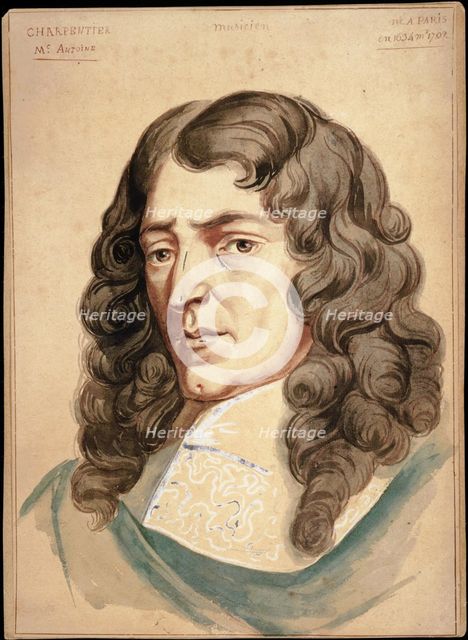 Portrait of the composer Marc-Antoine Charpentier (1634-1704).