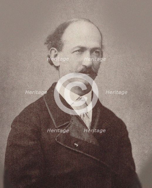 Portrait of the Composer Maurice Strakosch (1825-1887) , c. 1870. Creator: Anonymous.