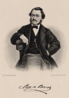 Portrait of the composer Max Bruch (1838-1920), 1870