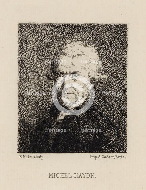 Portrait of the composer Michael Haydn (1737-1806), .