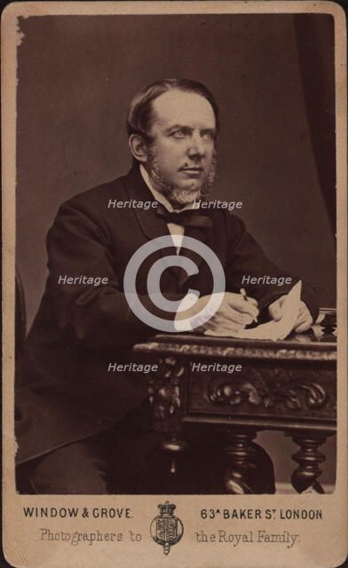 Portrait of the composer Michael William Balfe (1808-1870). Creator: Photo studio Window & Grove.
