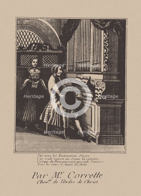 Portrait of the composer Michel Corrette (1707-1795), 1738.