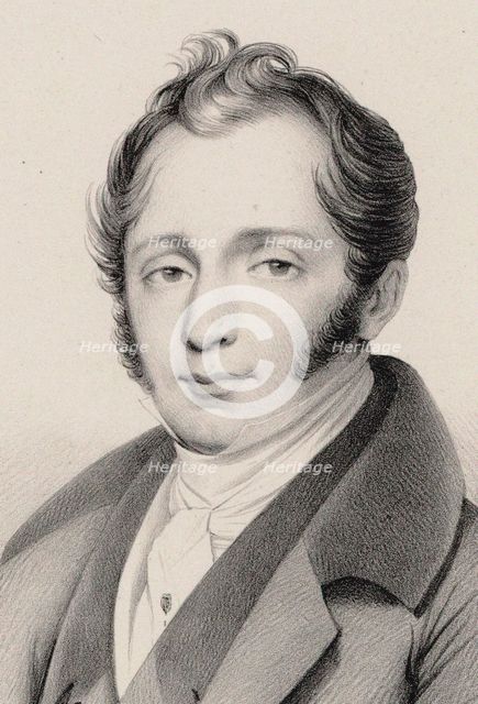 Portrait of the composer Michele Enrico Carafa (1787-1872), 1825.