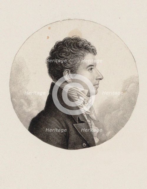Portrait of the composer Michele Enrico Carafa (1787-1872).