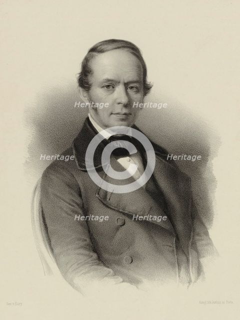 Portrait of the composer Moritz Hauptmann (1792-1868), 1840.