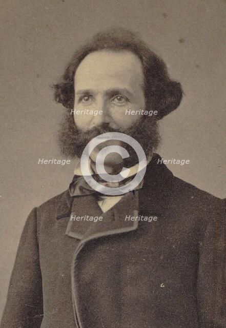 Portrait of the composer Napoléon Alkan (1826-1906), 1870. Creator: Photo studio N. Robe.