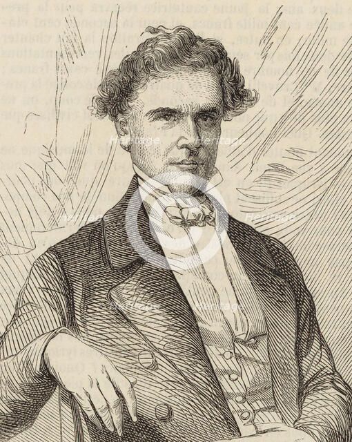 Portrait of the composer Napoléon-Henri Reber (1807-1880), 1853. Creator: Anonymous.