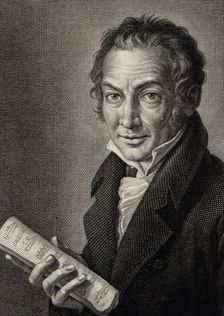 Portrait of the Composer Nicola Antonio Zingarelli (1752-1837), 1816. Creator: Morghen, Guglielmo (1758-1833)