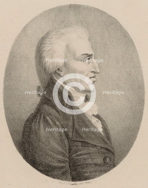 Portrait of the Composer Nicola Antonio Zingarelli (1752-1837), 1820. Creator: Winter, Heinrich Eduard von (1788-1825).