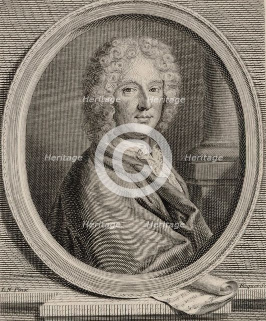 Portrait of the composer Nicolas Bernier (1665-1734), 1740.