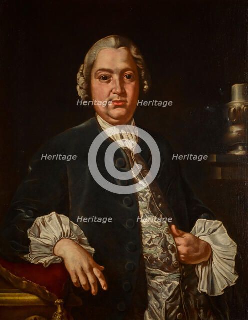 Portrait of the composer Niccolò Jommelli (1714-1774). Creator: Amalfi, Carlo (1707-1787).