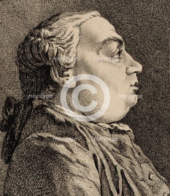 Portrait of the composer Niccolò Jommelli (1714-1774). Creator: La Live de Jully, Ange Laurent (1725-1779).