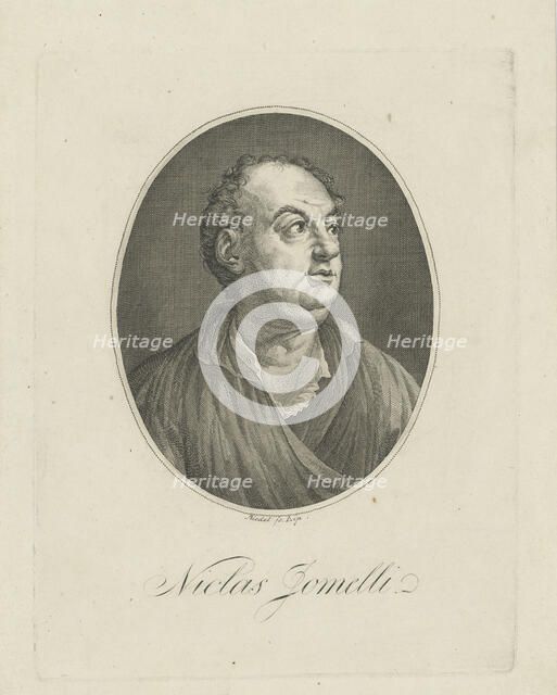 Portrait of the composer Niccolò Jommelli (1714-1774). Creator: Riedel, Gottlieb Friedrich (1724-1784).