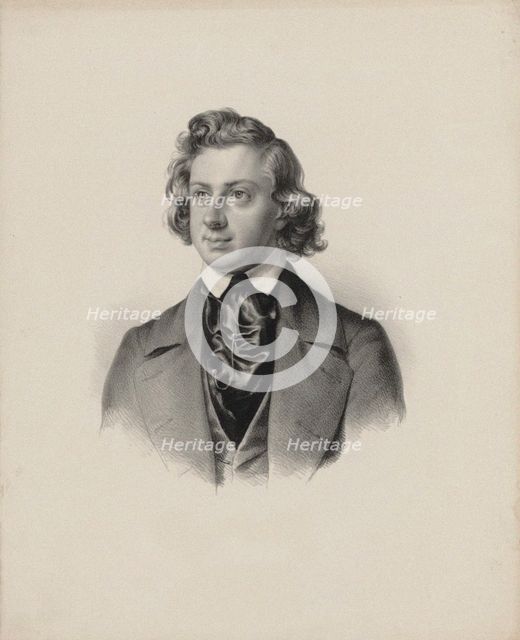 Portrait of the composer Niels Wilhelm Gade (1817-1890), 1845.