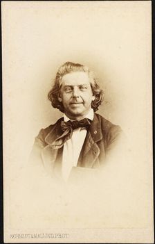 Portrait of the composer Niels Wilhelm Gade (1817-1890), ca 1865. Creator: Photo studio Schmidt & Malling