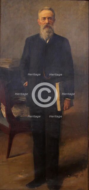 Portrait of the composer Nikolai Rimsky-Korsakov (1844-1908), c. 1900. Artist: Wisel, Emil Oskarovich (1866-1943)