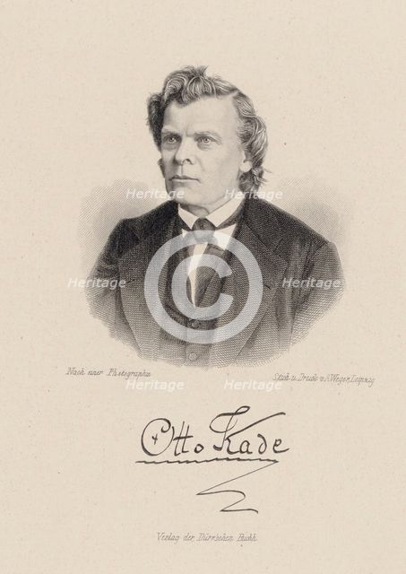 Portrait of the Composer Otto Kade (1819-1900). Creator: Weger, August (1823-1892).