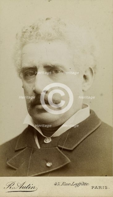 Portrait of the Composer Olivier Métra (1830-1889)  , c. 1870. Creator: Autin, Raoul (1850-1907).