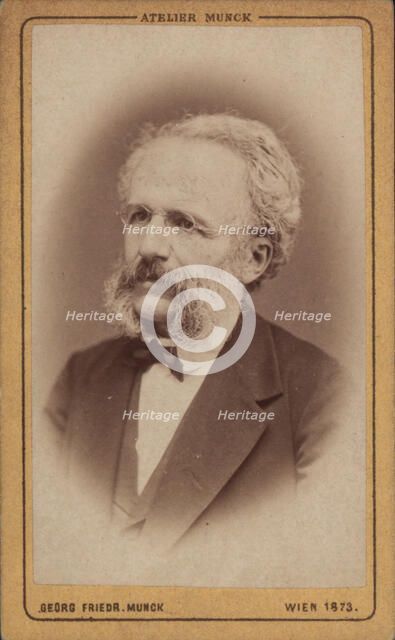 Portrait of the Composer August Wilhelm Ambros (1816-1876), 1773. Creator: Photo studio Georg Friedrich Munck, Vienna  .