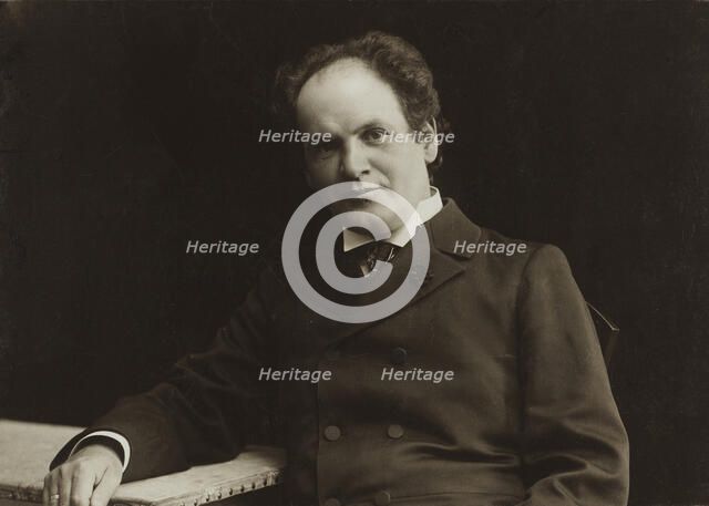 Portrait of the composer August Enna (1860-1939). Creator: Riise, Frederik (1863-1933).