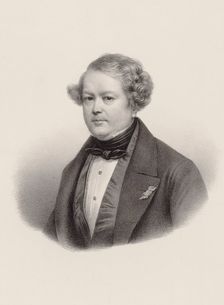 Portrait of the composer Auguste-Mathieu Panseron (1796-1859), 1850. Creator: Noël, Léon (1807-1884)