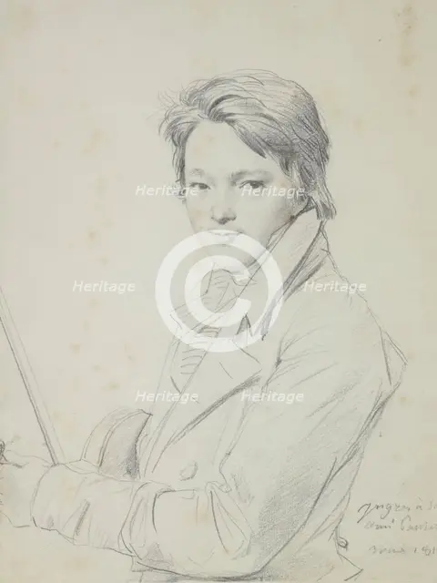 Portrait of the composer Auguste-Mathieu Panseron (1796-1859), 1815-1818. Creator: Ingres, Jean Auguste Dominique (1780-1867).