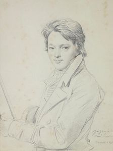 Portrait of the composer Auguste-Mathieu Panseron (1796-1859), 1815-1818. Creator: Ingres, Jean Auguste Dominique (1780-1867)