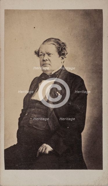 Portrait of the composer Auguste-Mathieu Panseron (1796-1859), ca 1855. Creator: Anonymous.