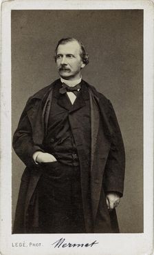 Portrait of the Composer Auguste Mermet (1810-1889). Creator: Legé, Georges-Mathurin (active 1860-1880)