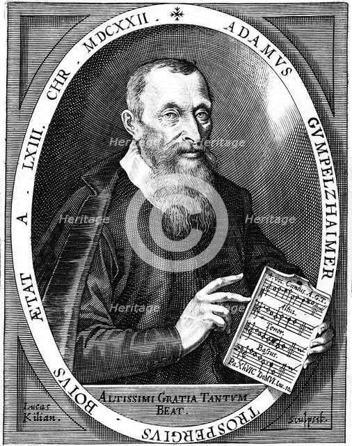 Portrait of the composer Adam Gumpelzhaimer (1559-1625), 1622.