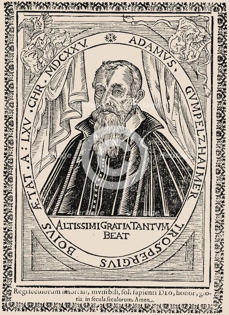 Portrait of the composer Adam Gumpelzhaimer (1559-1625), 1625.