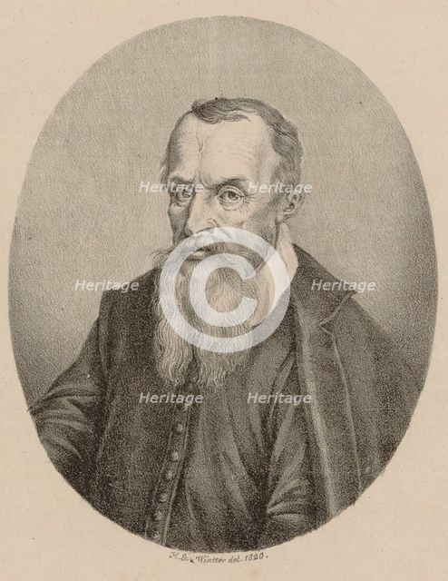 Portrait of the composer Adam Gumpelzhaimer (1559-1625), 1820.