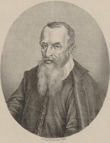 Portrait of the composer Adam Gumpelzhaimer (1559-1625), 1820. Creator: Winter, Heinrich Eduard von (1788-1825)