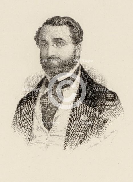 Portrait of the composer Adolphe Adam (1803-1856), c. 1870.